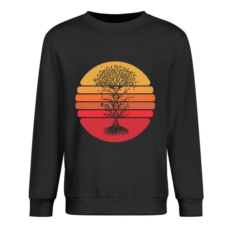 Lebensbaum mit DNA-Motiv Herren Pullover Sweatshirt