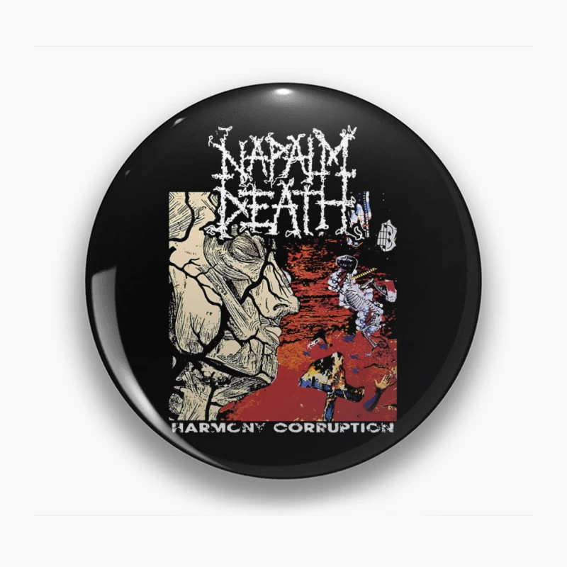 Napalm Death Harmony Coruption Pin