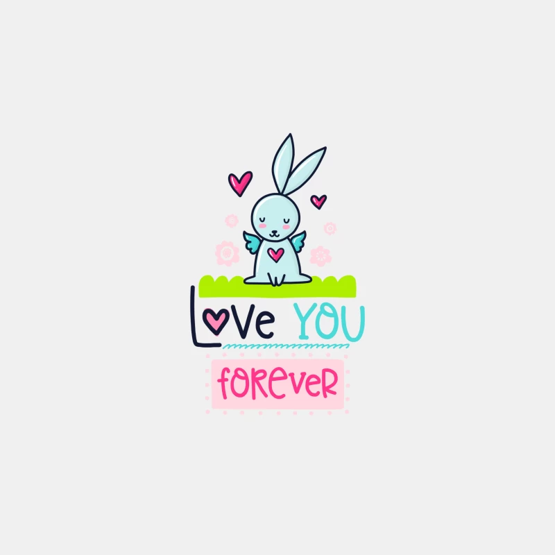 Lapin mignon avec message d'amour Homme Débardeur