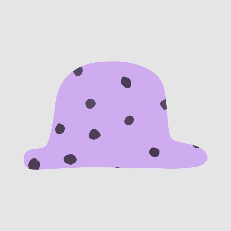Chapeau violet à pois Homme Sweat à capuche