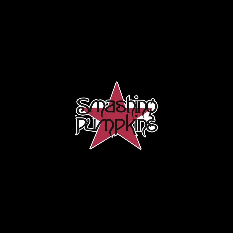 Smashing Pumpkins Alternative Rock Band Logo with Red Star Coffee Mug