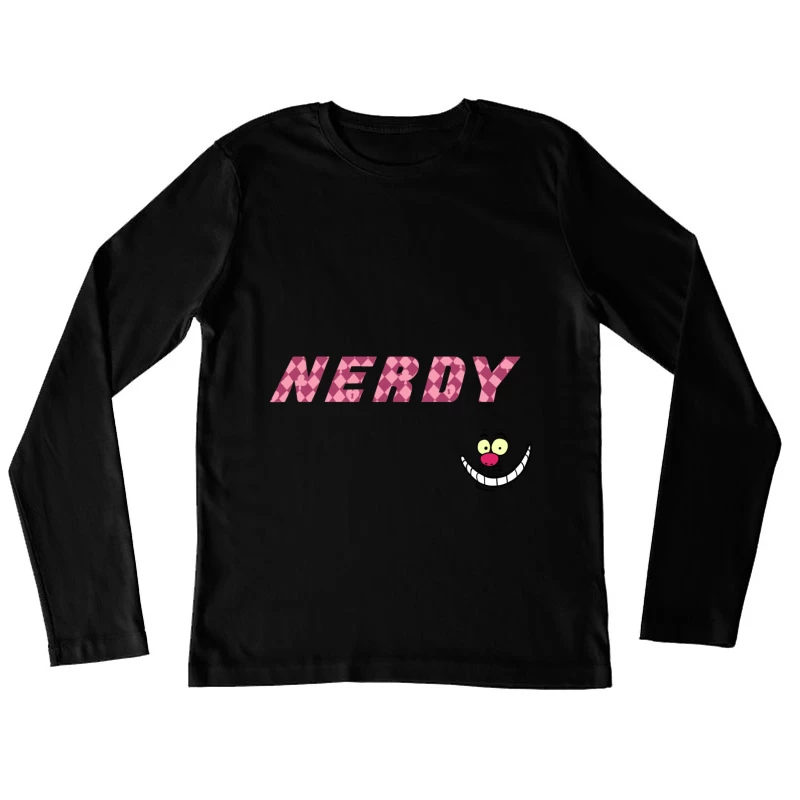 Nerdy Card Spieler mit Grinsen Damen Langarm T-Shirt