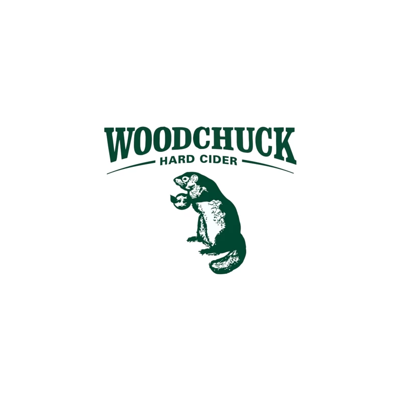 Woodchuck Hard Cider Green Logo with Mascot Design Travel Mug