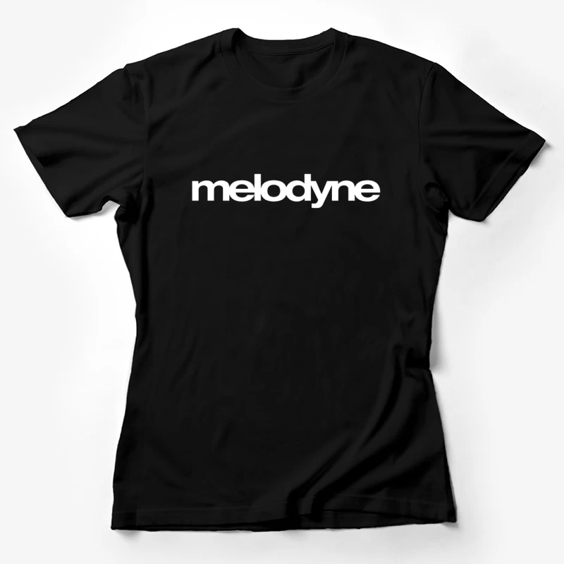 Melodyne Text Logo Outline Design Female T-Shirt