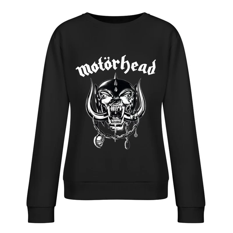 Motörhead Classic War Pig Metal Band Logo Female Pullover Sweatshirt