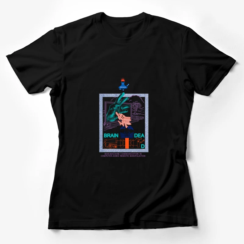 Mensch-Maschine-Kommunikation in der Kunst Damen T-Shirt