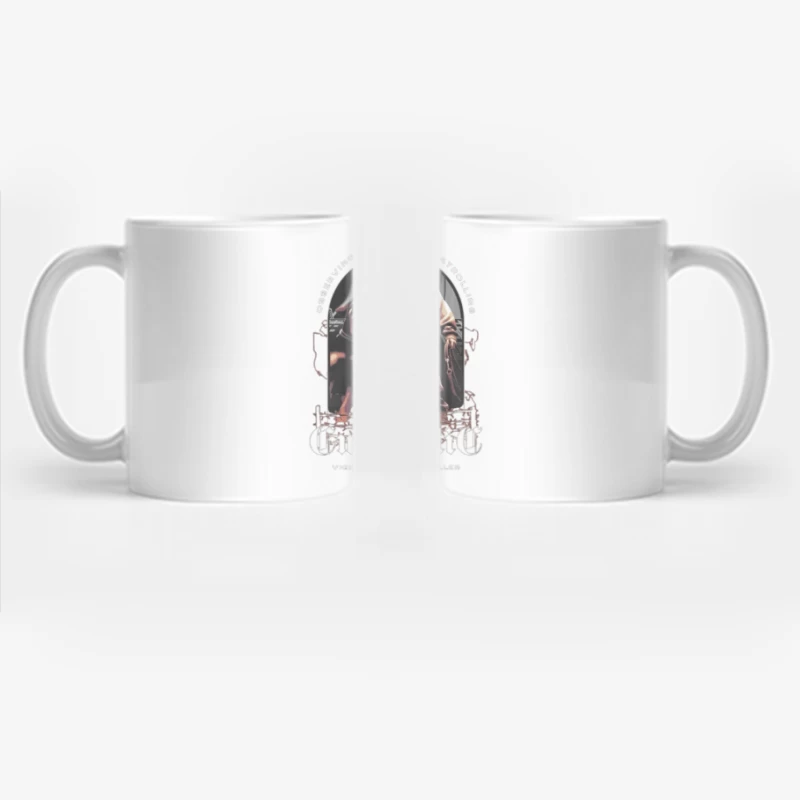 Urban Hip-Hop Street Art with Chains and Graffiti Elements Coffee Mug