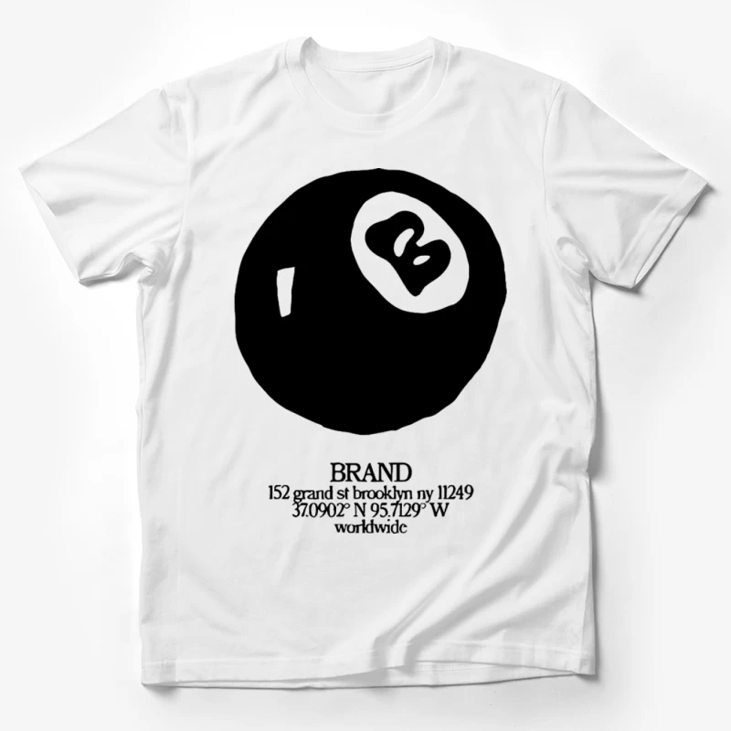 Markenlogo mit Standortdetails Herren T-Shirt
