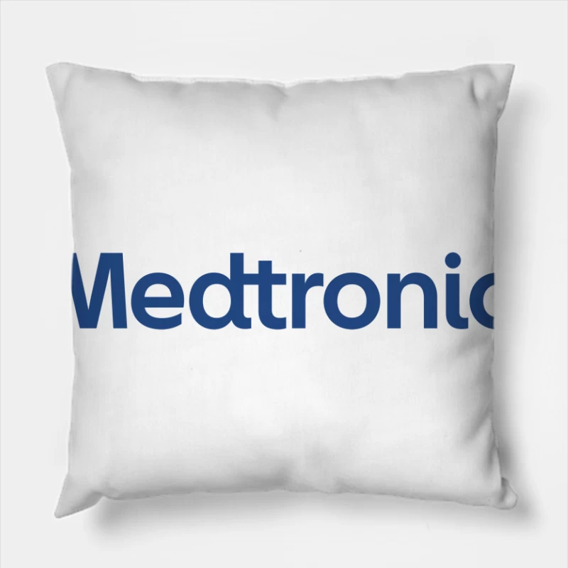 Medtronic Corporate Healthcare Technology Logo Throw Pillow