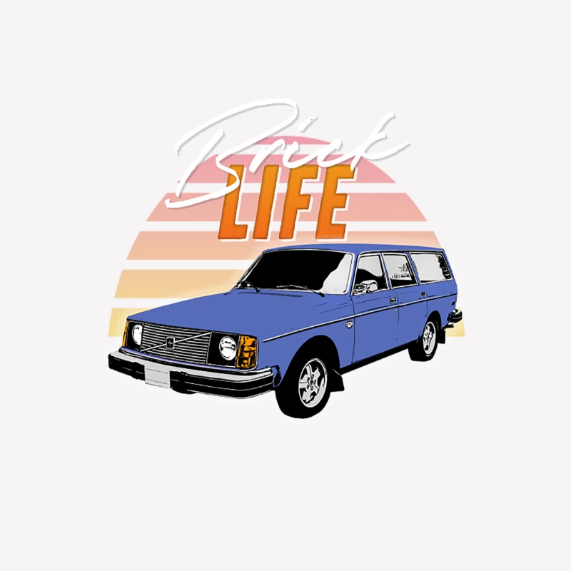 Brick Life  Volvo 240245 Wagon Design Female T-Shirt