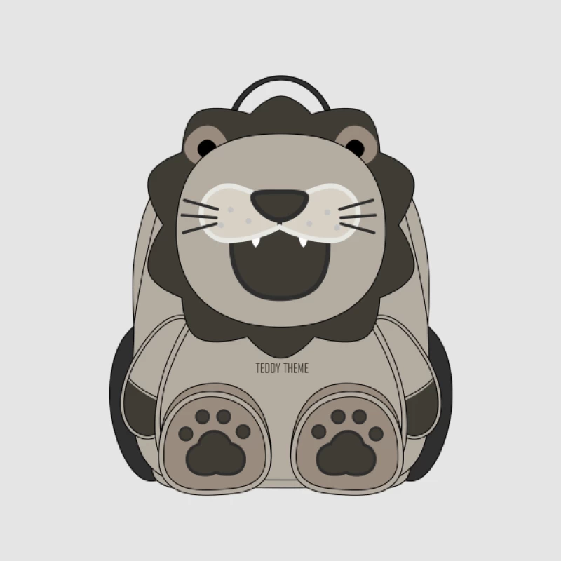 Sac à dos Lion mignon pour enfants Homme Sweat à capuche
