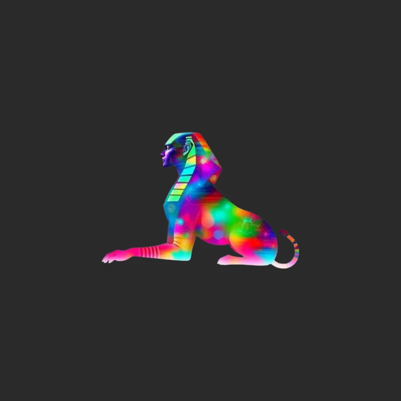 Colorful Abstract Sphinx Art Baseball Cap