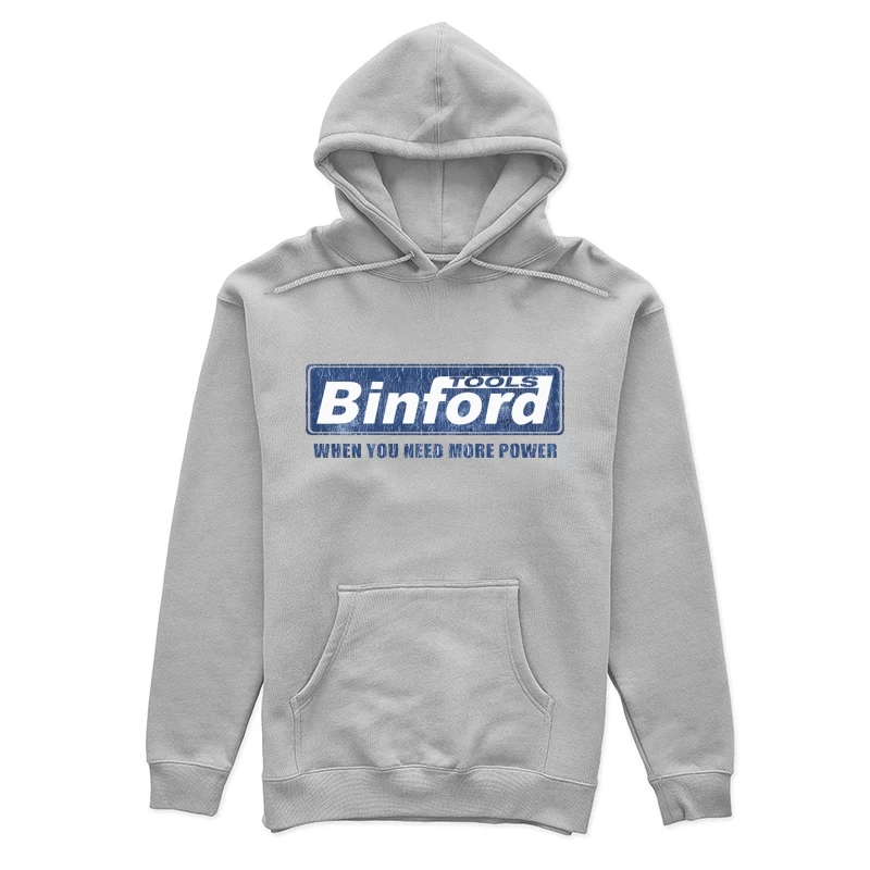 Vintage Binford Tools Power Equipment Logo with Slogan Female Pullover Hoodie