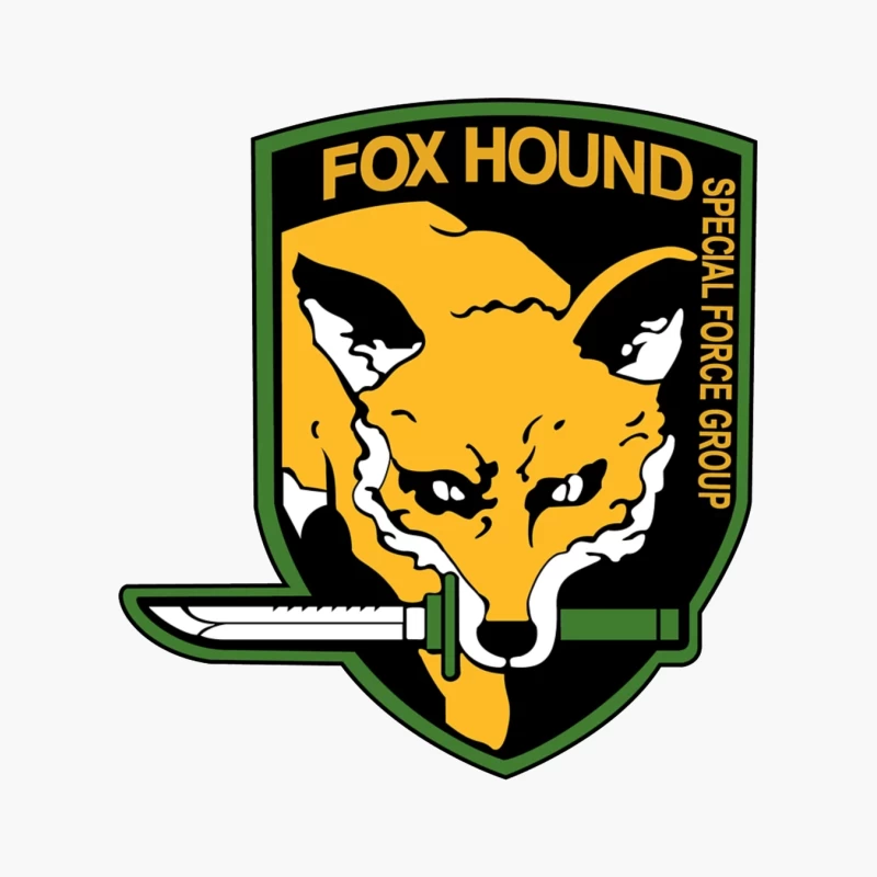 Fox Hound Special Force Group Emblem Cotton Tote Bag