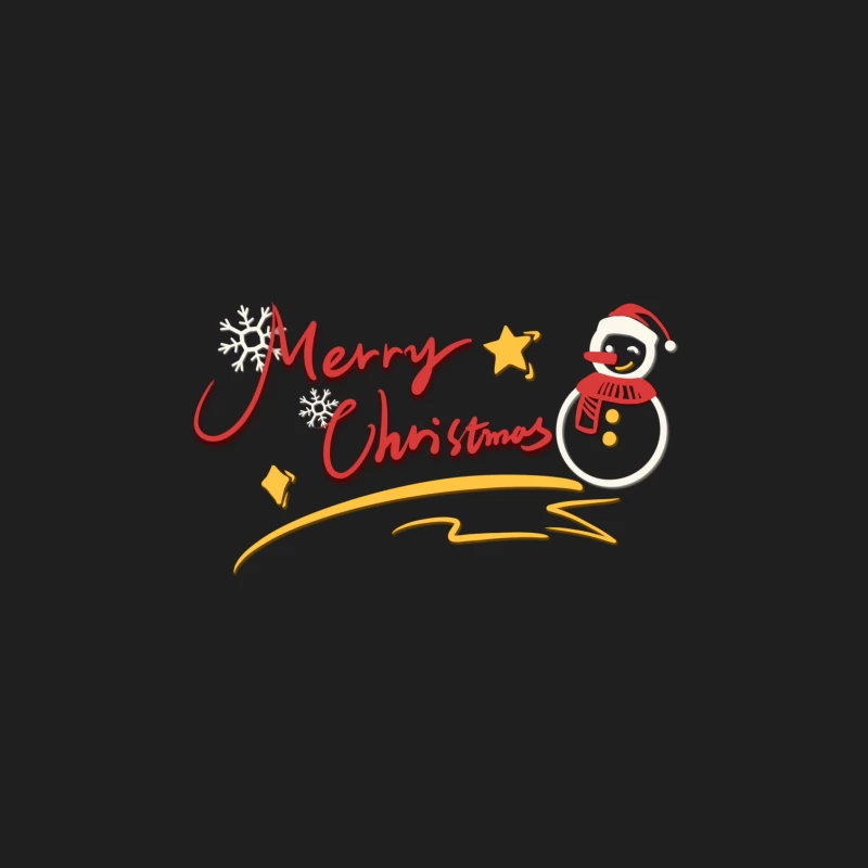 Fröhliche Weihnachten Gruß mit Schneemann Herren Tanktops