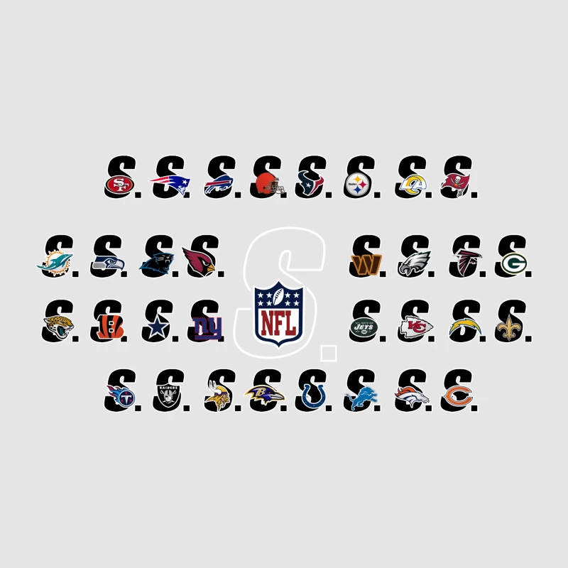 NFL Team-Logos Sammlung Herren Pullover Hoodie