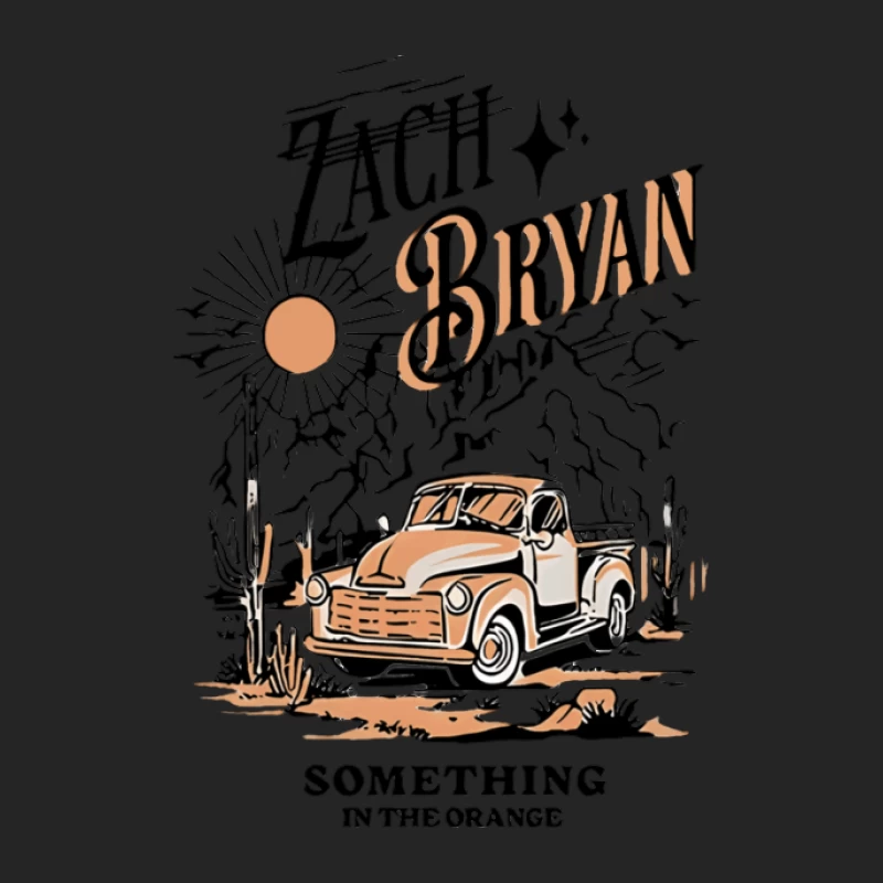 Zach Bryan Truck Illustration Herren Pullover Sweatshirt