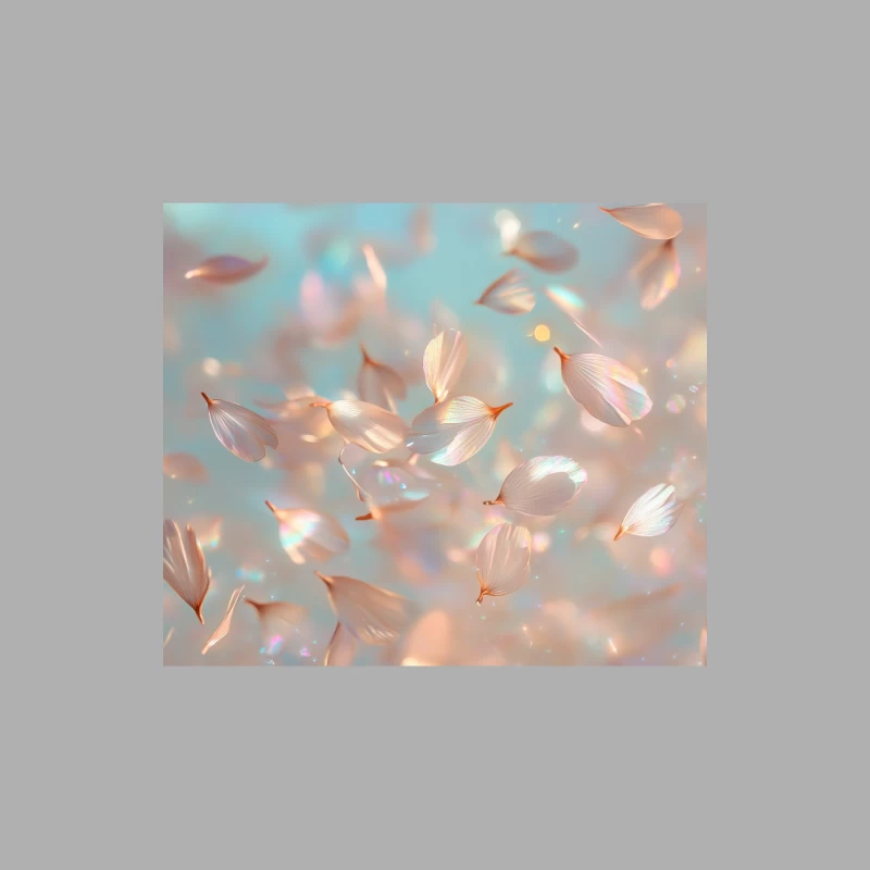 Ethereal Floating Flower Petals in Pastel Dreamscape Male Tank Top