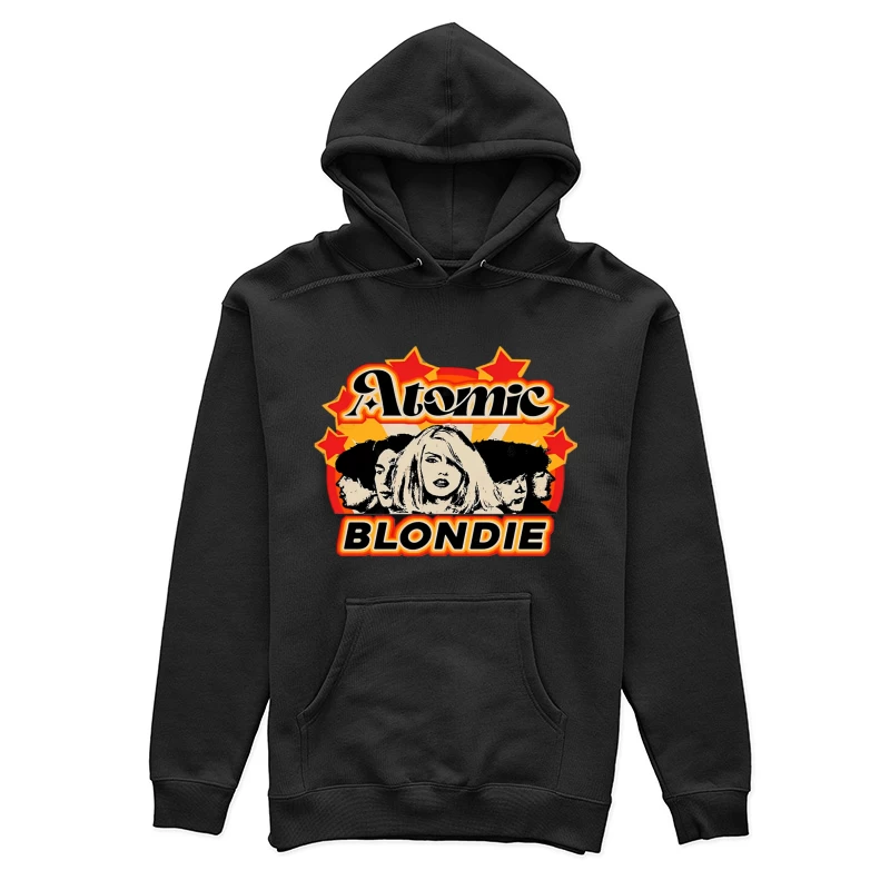 Atomic by Blondie - Retro Band Logo Design Female Pullover Hoodie