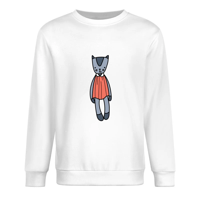 Jouet chat en peluche avec robe rouge Homme Sweat-shirt à enfiler