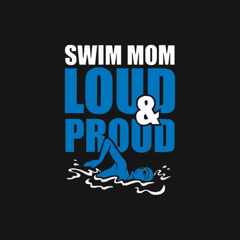 Swim Mom Loud And Proud Sports Athlete Athletic Female Long Sleeve T-Shirt