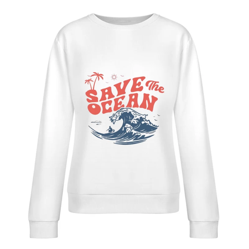 Salva l'oceano Felpa pullover Donna