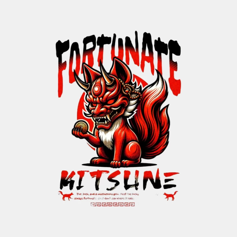 Kitsune Chanceux Homme Débardeur