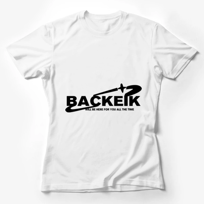 Raketenlogo mit Stern und Slogan Damen T-Shirt