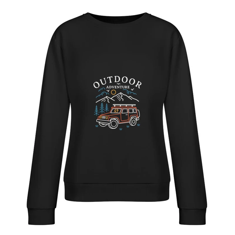 Abenteuer im Freien mit Geländewagen Damen Pullover Sweatshirt