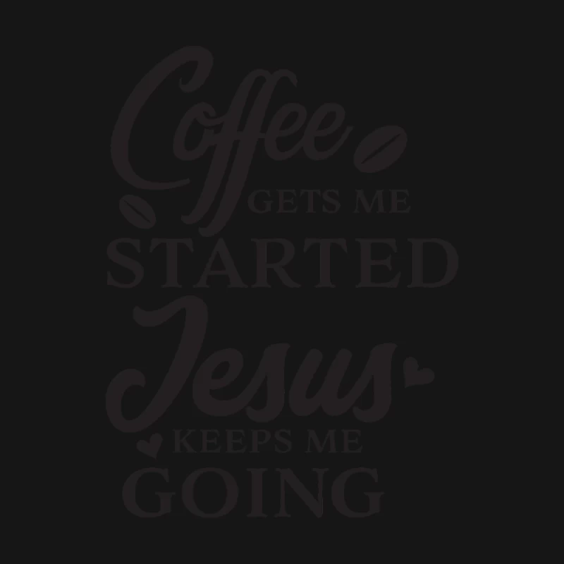Citation inspirante sur le café et la foi Homme Manches Longues T-Shirt