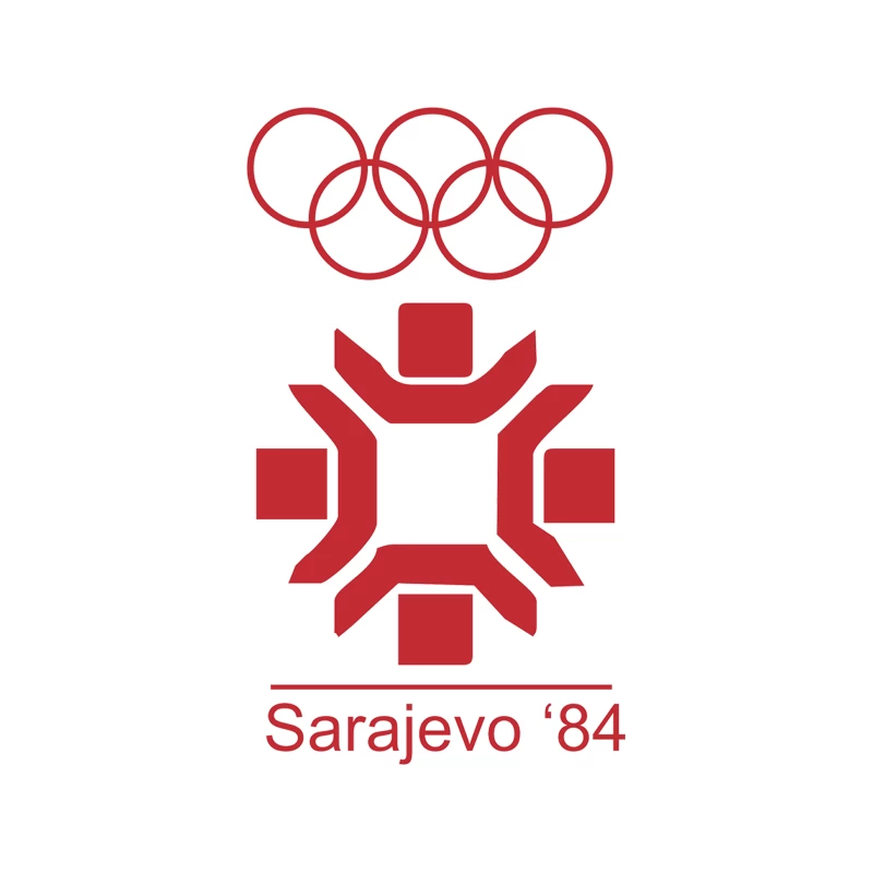 RETRO STYLE SARAJEVO 1984 84_ OLYMPIC GAMES Tapestry