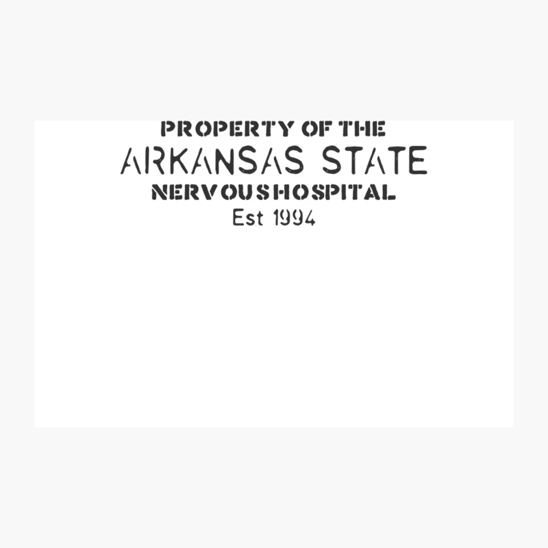 Arkansas State Nervous Hospital Property Label Travel Mug