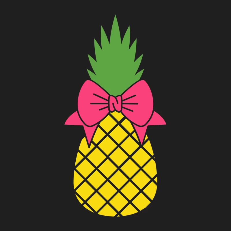 Ananas avec nœud rose Homme Débardeur
