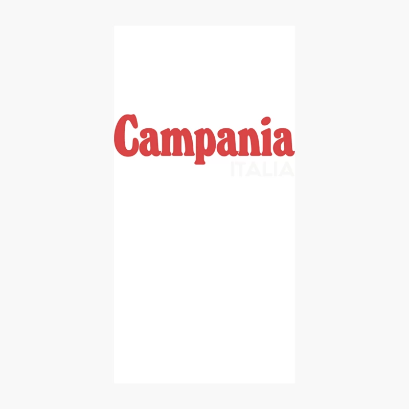 Campania  Italia Typography Region Design iPhone Case