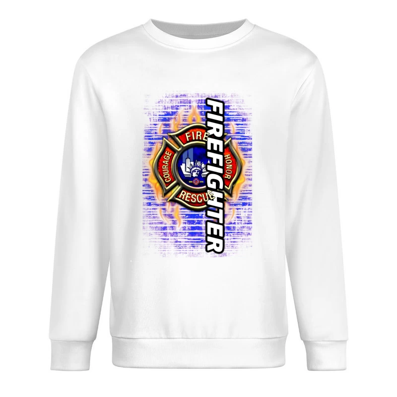 Hommage au courage et au sauvetage des pompiers Homme Sweat-shirt à enfiler