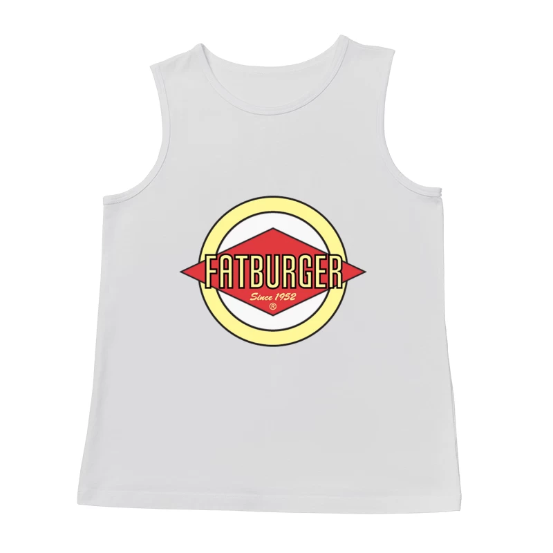 Fatburger Restaurant Classic Logo Design Since 1952 Male Tank Top