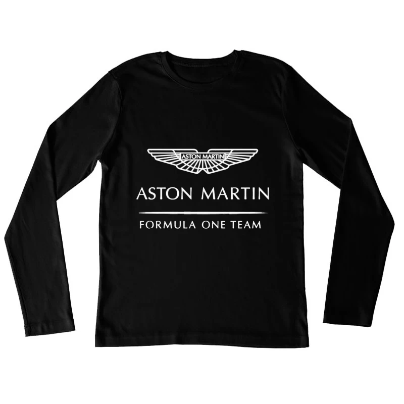 Aston Martin Formula One Team Racing Logo Female Long Sleeve T-Shirt