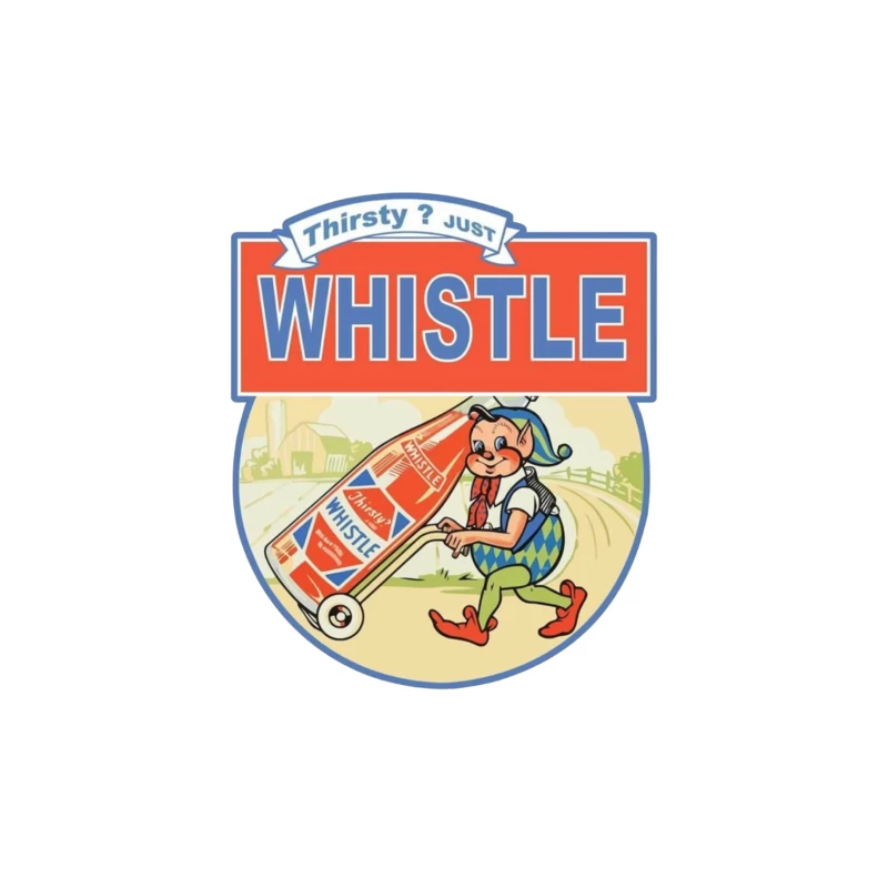 Thirsty Just Whistle logo Tapestry
