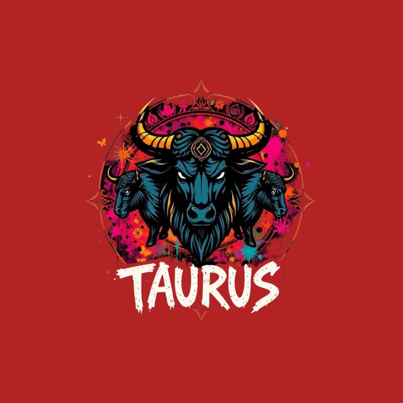 Taurus Astrology Art Male T-Shirt