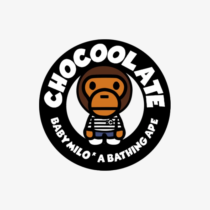 Chocoolate Baby Milo Design Herren Langarm T-Shirt