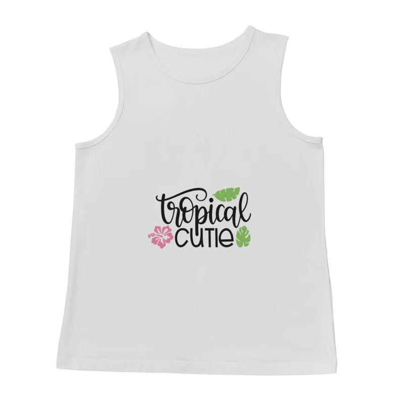 Design Tropical avec Fleurs et Feuilles Homme Débardeur