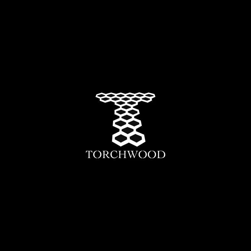 Torchwood Series Geometric Hexagonal Logo Design Coffee Mug