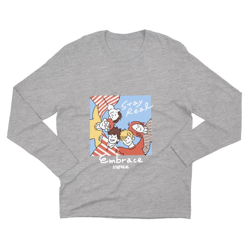 Umarmung und Gemeinschaft Herren Langarm T-Shirt