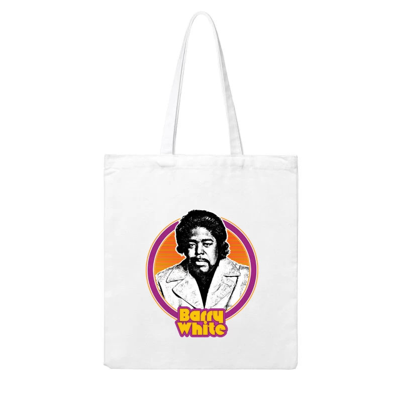 Barry White  Retro Soul Music Fan Design Cotton Tote Bag