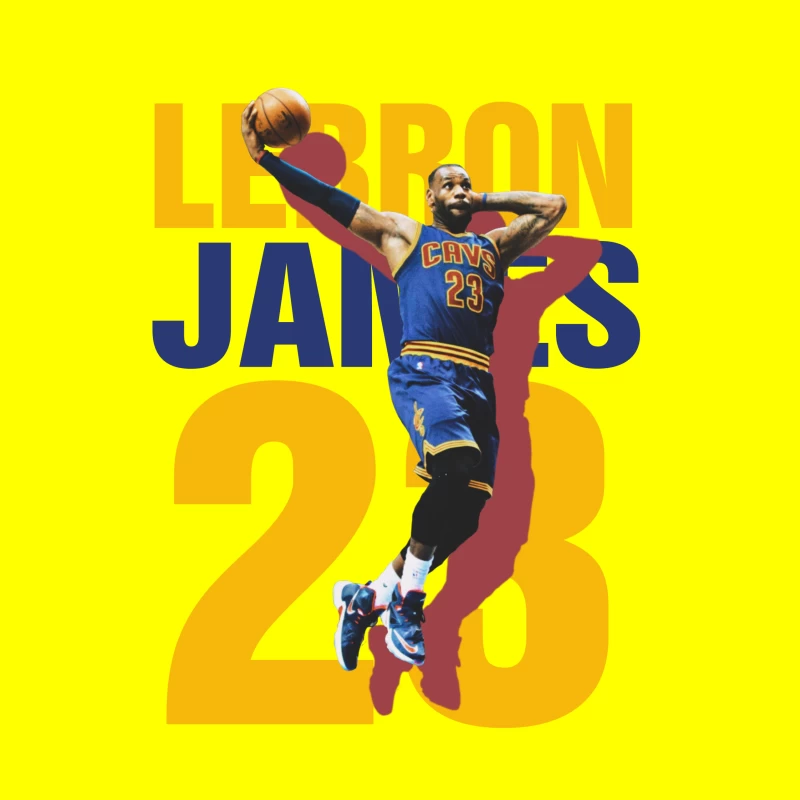 LeBron James Basketball Player Graphic Throw Pillow