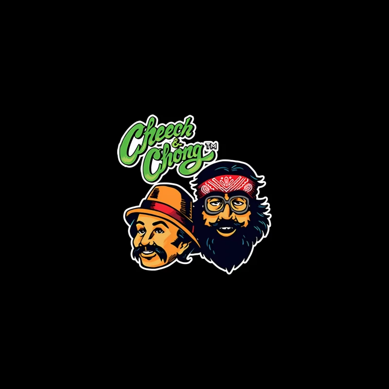 Cheech & Chong Retro Cartoon Logo Design iPhone Case