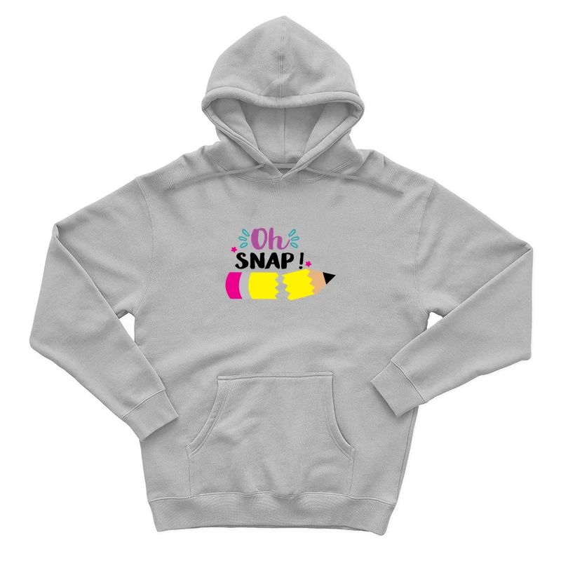 Illustration de crayon cassé avec texte fantaisie Homme Sweat à capuche