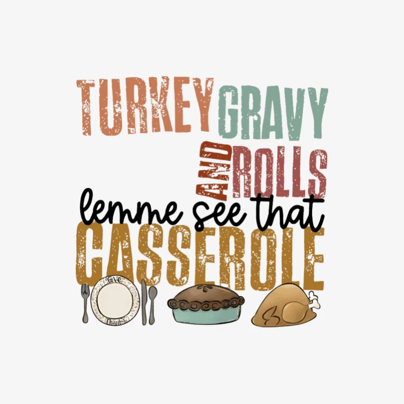 Thanksgiving Speisen Liste Herren Langarm T-Shirt