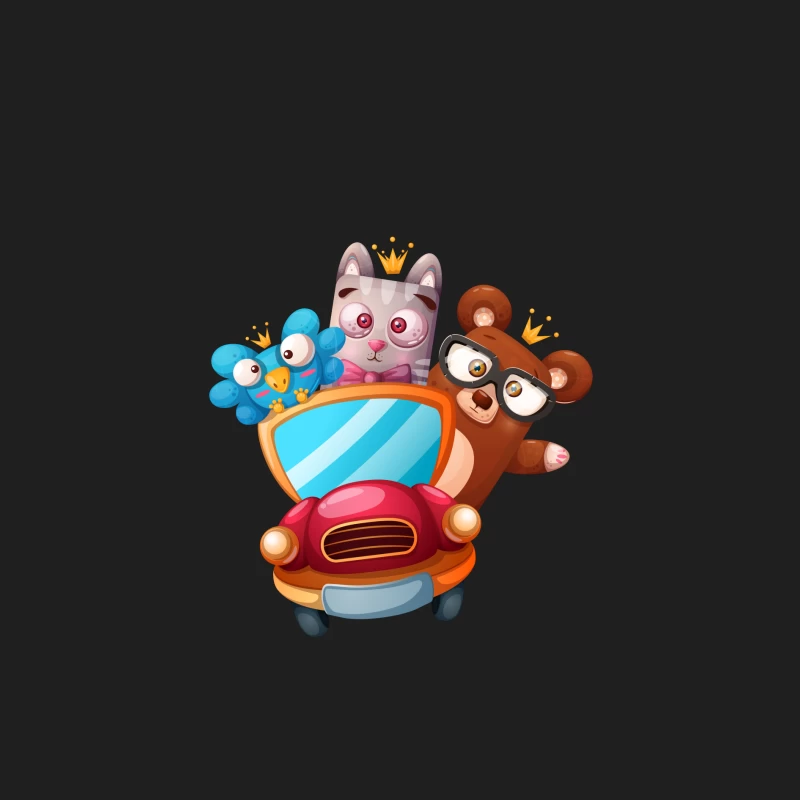 Animaux mignons en voiture Homme Débardeur
