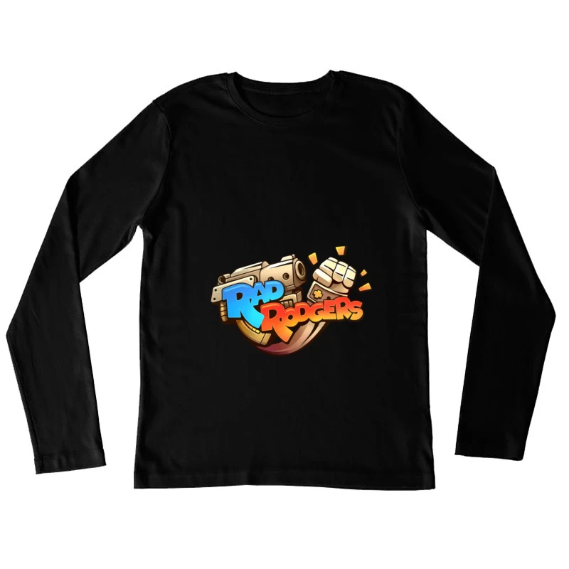 Rad Rodgers Logo mit Pistole und Faust Damen Langarm T-Shirt